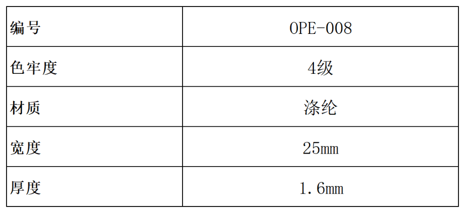 产品参数（对外）