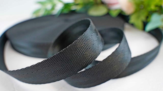 25mm可定制四条纹涤纶座椅织带WD006