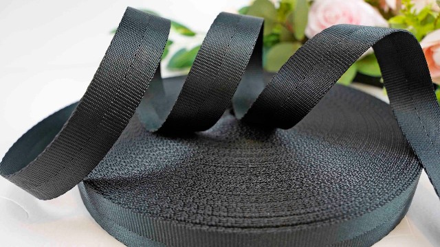 25mm可定制二条纹涤纶座椅安全带WD162