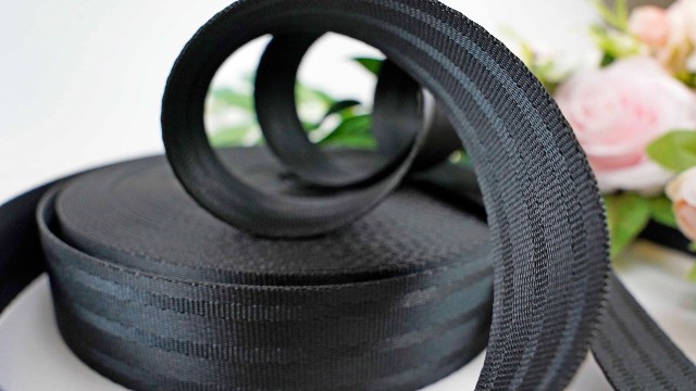 39mm七条纹涤纶座椅安全带WD068N